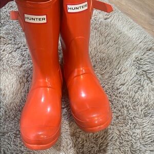 Hunter Boots, Bright Orange, Sz 6